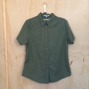 Androgynous Fox button down
